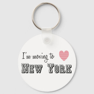 Ik verhuis naar New York Sleutelhanger