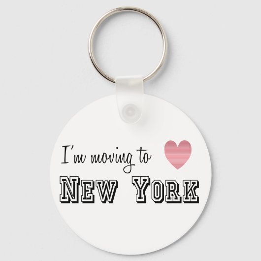 Ik verhuis naar New York Sleutelhanger (Voorkant)