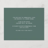 Ik verhuisde de groenery Eucalyptus Moving Announe (Achterkant)