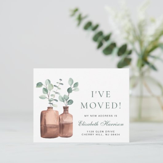 Ik verhuisde de Waterverf van Eucalyptus Verplaats (Staand voorkant)