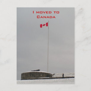 Ik verhuisde naar Canada Aankondigingskaart