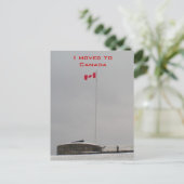 Ik verhuisde naar Canada Aankondigingskaart (Staand voorkant)