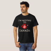 Ik verhuist naar Canada Beaver Gift Animal T-shirt (Voorkant volledig)