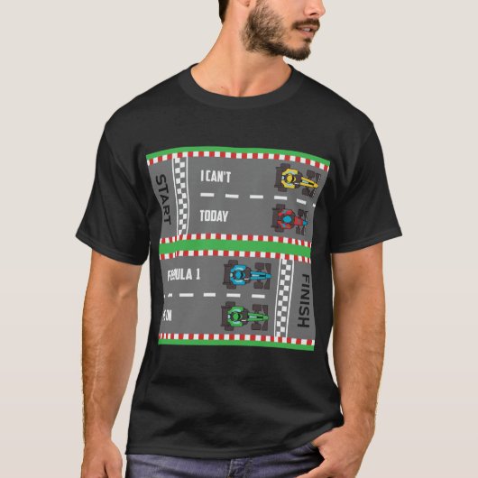 Ik verkanting vandaag formule t-shirt (Voorkant)