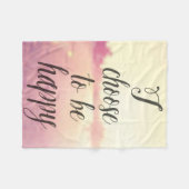 Ik verkies gelukkig te zijn fleece deken (Voorkant (Horizontaal))