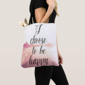 Ik verkies gelukkig te zijn tote bag (Dichtbij)