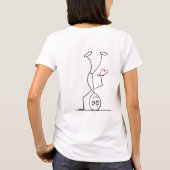 Ik verkies loslaten en gelukkig zijn t-shirt (Achterkant)