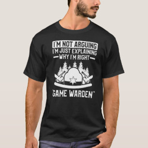 Ik verklaar alleen waarom ik gelijk ben, Warden Wi T-shirt