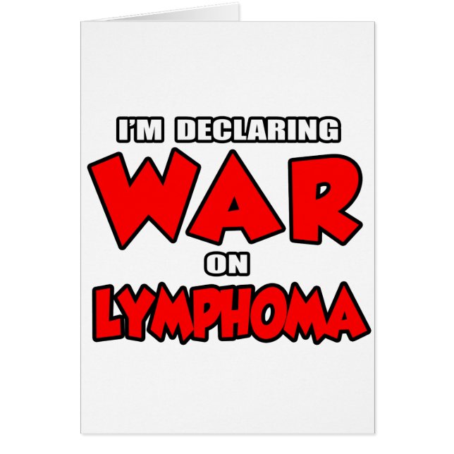 Ik verklaar de oorlog aan lymfoom (Voorkant)
