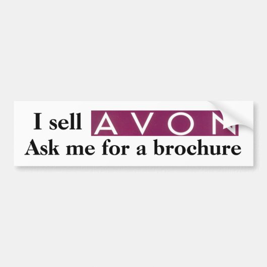Ik verkoop Avon Bumpersticker (Voorkant)
