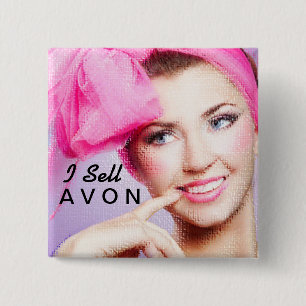 Ik verkoop Avon square-knop Vierkante Button 5,1 Cm