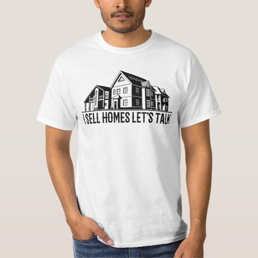 Ik verkoop homes Laten we praten - Estate Agent Gi T-shirt (Voorkant)