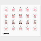 Ik verkoop huizen alsof het mijn baan 2 is ronde sticker (Vel)