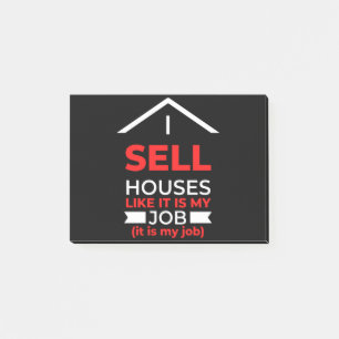 Ik verkoop huizen alsof het mijn werk is post-it® notes