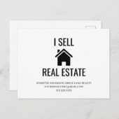 Ik verkoop onroerend goed  briefkaart (Voorkant / Achterkant)