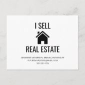 Ik verkoop onroerend goed  briefkaart (Voorkant)