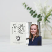 Ik verkoop onroerend goed Contactgegevens Foto Rea Briefkaart (Staand voorkant)