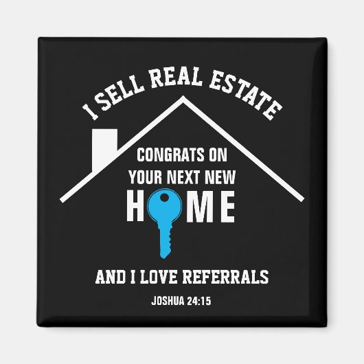 IK VERKOOP ONROEREND GOED Liefde Referrals REALTOR Magneet (Voorkant)
