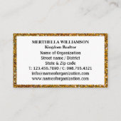 Ik verkoop onroerend goed liefde verwijzingen glit visitekaartje (Achterkant)