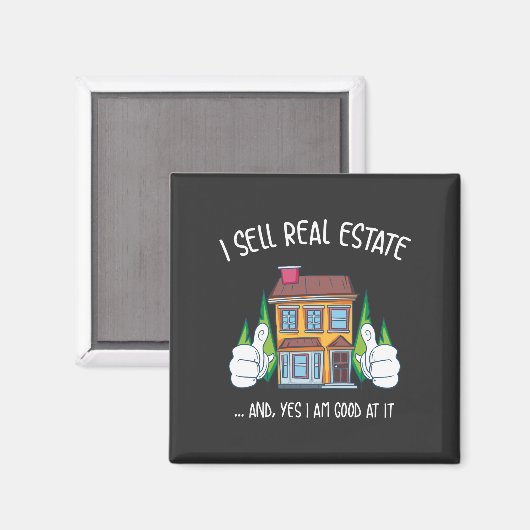 Ik verkoop onroerend goed magneet (Voorkant / Achterkant)