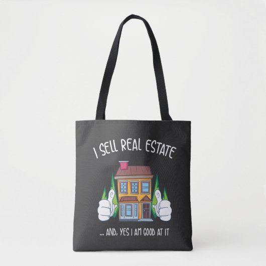 Ik verkoop onroerend goed tote bag (Voorkant)