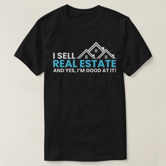 Ik verkoop real-state realtor novelty t-shirt (Design voorkant)