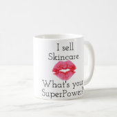 Ik verkoop Skincare. Wat is jouw Superpower? Mok.. Koffiemok (Voorkant rechts)