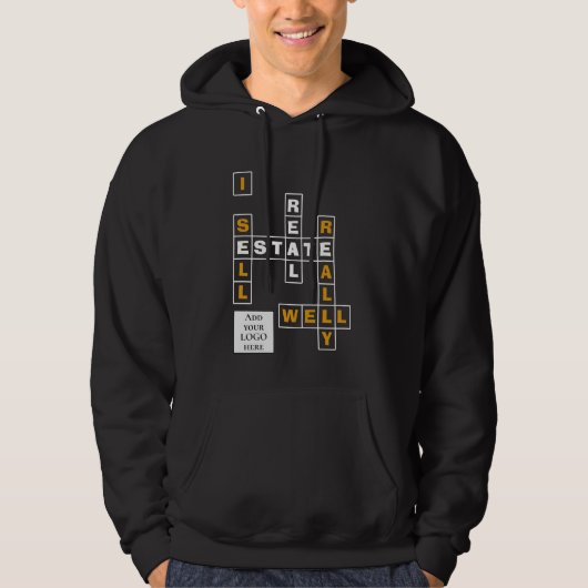 IK VERKOPEN ECHT GOED | LOGO onroerend goed Hoodie (Voorkant)