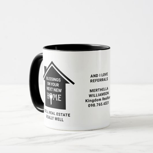 IK VERKOPER DE REAL ESTATE Agent Realtor Mok (Voorkant links)