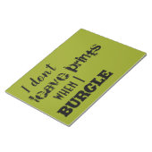 Ik verlaat geen prints als ik beschoten ben... orp notitieblok (Schuin)