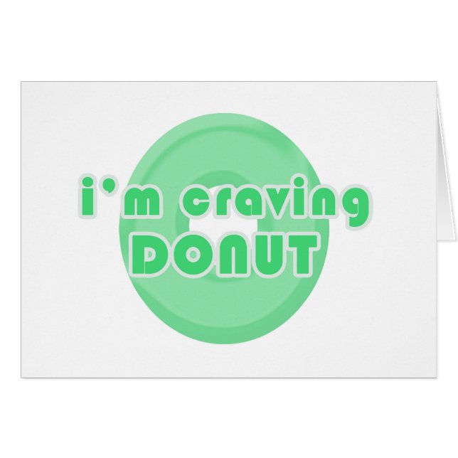 Ik verlang naar donut (groen) (Voorkant Horizontaal)