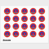 Ik verlang naar Romance Ronde Sticker (Vel)