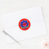 Ik verlang naar Romance Ronde Sticker (Envelop)
