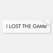 IK VERLIES HET GAME BUMPERSTICKER (Voorkant)