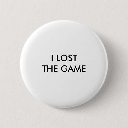 "IK VERLIES HET GAME" RONDE BUTTON 5,7 CM (Voorkant)