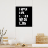 Ik verlies nooit poster (Keuken)