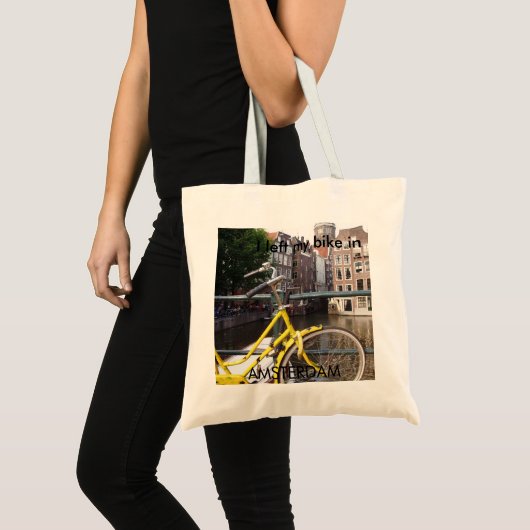 Ik verliet mijn fiets in AMSTERDAM Tote Bag (Voorkant (product))
