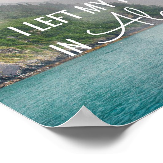 Ik verliet mijn hart - Alaska kustlandschap | POST Poster (Hoek)