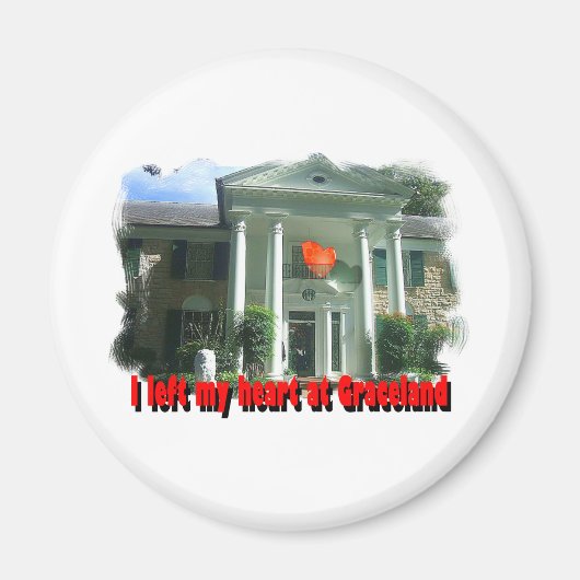 Ik verliet mijn hart bij Graceland Magneet (Voorkant)