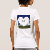 Ik verliet mijn hart Giau Pass Mountain Dolomites  T-shirt (Achterkant)