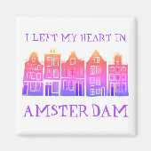 Ik verliet mijn hart in Amsterdam Holland Canal Ho Magneet (Voorkant)