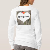 Ik verliet mijn hart in Amsterdam Holland Nederlan T-shirt (Achterkant)