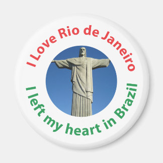Ik verliet mijn hart in Brazilië - ik hou van Rio  Magneet