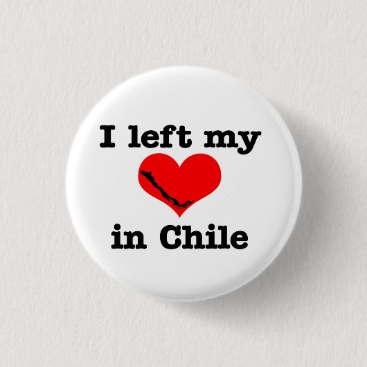 Ik verliet mijn hart in Chili Ronde Button 3,2 Cm (Voorkant)