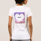 Ik verliet mijn hart in de Tallest Tower ter werel T-shirt (Achterkant)