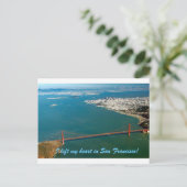 Ik verliet mijn hart in San Francisco Briefkaart (Staand voorkant)