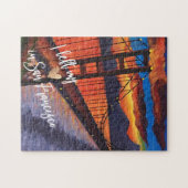 "Ik verliet mijn hart in San Francisco" Golden Gat Legpuzzel (Horizontaal)
