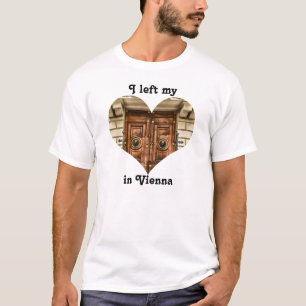 Ik verliet mijn hart in Wenen Oostenrijk  oude deu T-shirt