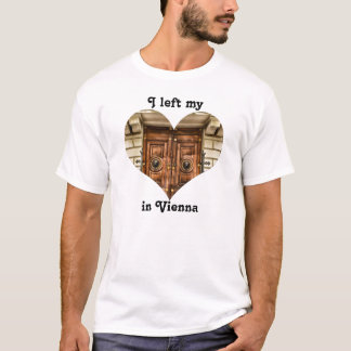 Ik verliet mijn hart in Wenen Oostenrijk  oude deu T-shirt