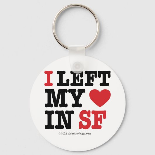 Ik verliet mijn hart sleutelhanger (Voorkant)